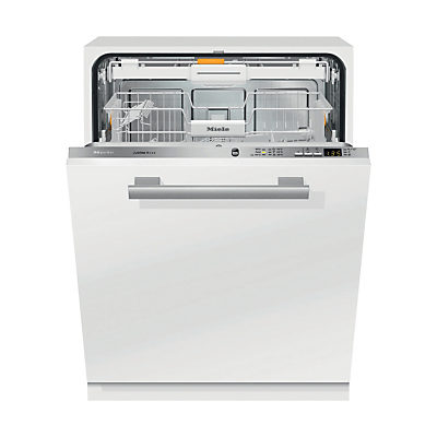 Miele G6060SCVI Fully Integrated Dishwasher, White / Stainless Steel